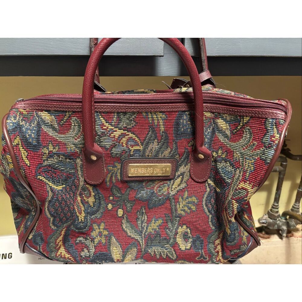 Vintage Member’s Only Carpet Bag